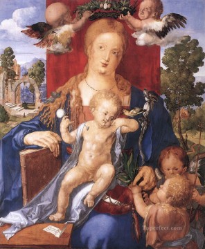 Albrecht Durer Painting - Madonna with the Siskin Albrecht Durer